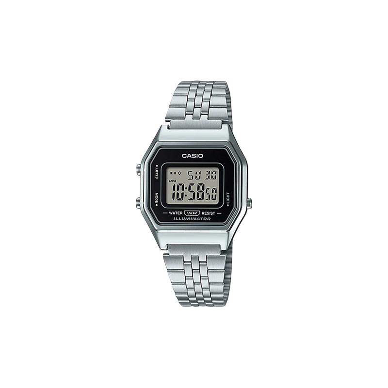 

Casio YOUTH Series-Metal Small Block Classic Small Silver Block Business LCD Waterproof Shi Ying Movement Japanese and Korean LA680WA-1-INTERNATIONAL