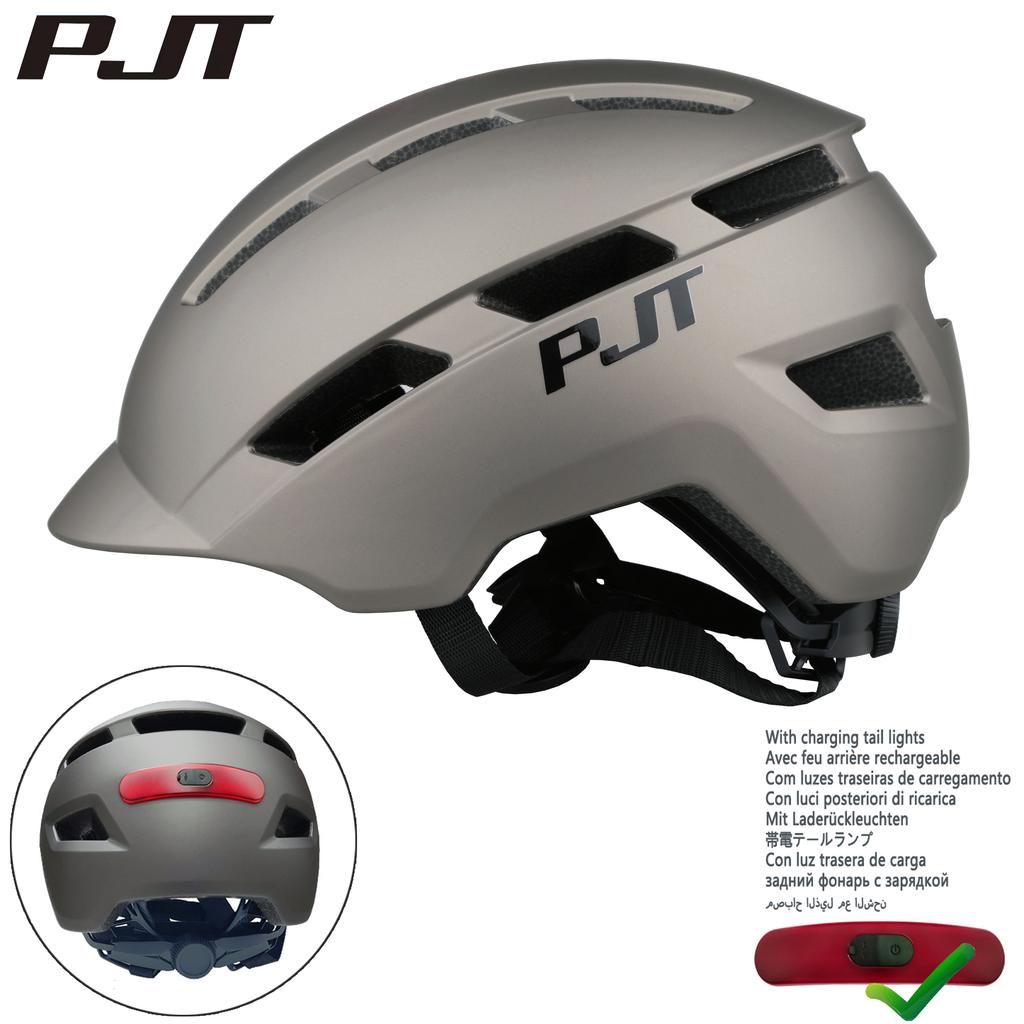 Pjt Cycling Helmet In-Mold Road Usb Rechargeable Tail Light/Helmets Bag For Your Choice Bicycle Helmet Safe Hat Mtb Bike Helmet