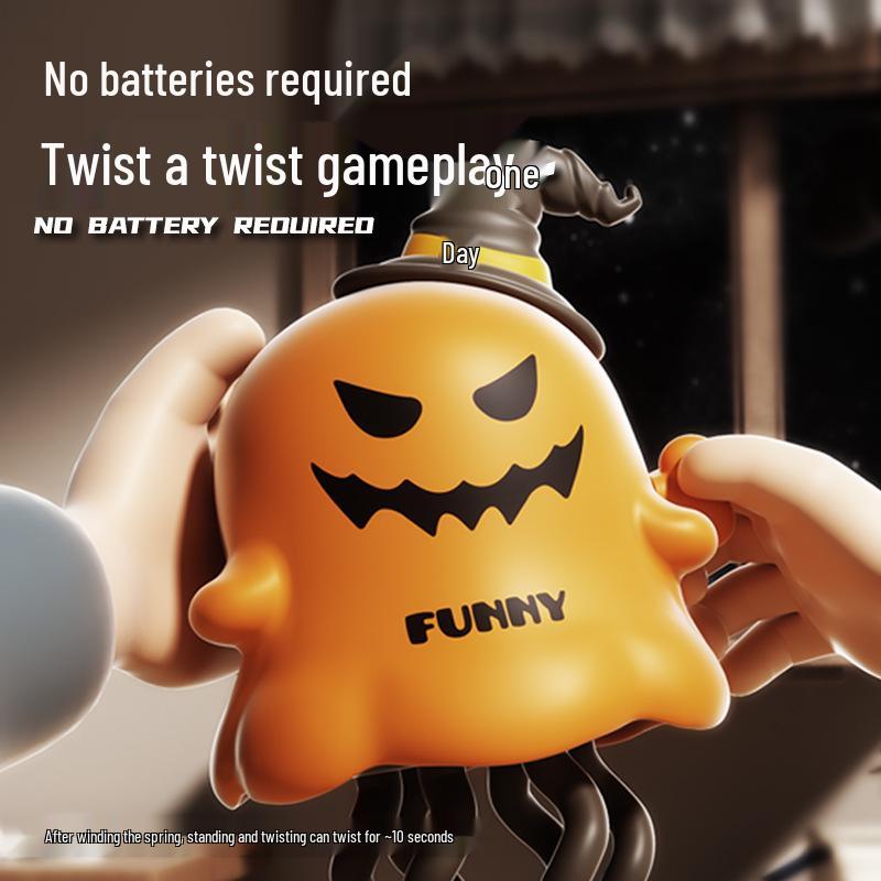 Halloweenský tančící duch a chobotnice kývající se hračka pro děti