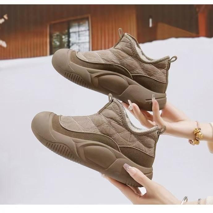 Women's Shoes Cotton Shoes Winter New Velvet Thickened Snow Boots Women's Versatile Casual Non-slip Short Boots Women's Cotton Shoes Warm Shoes
