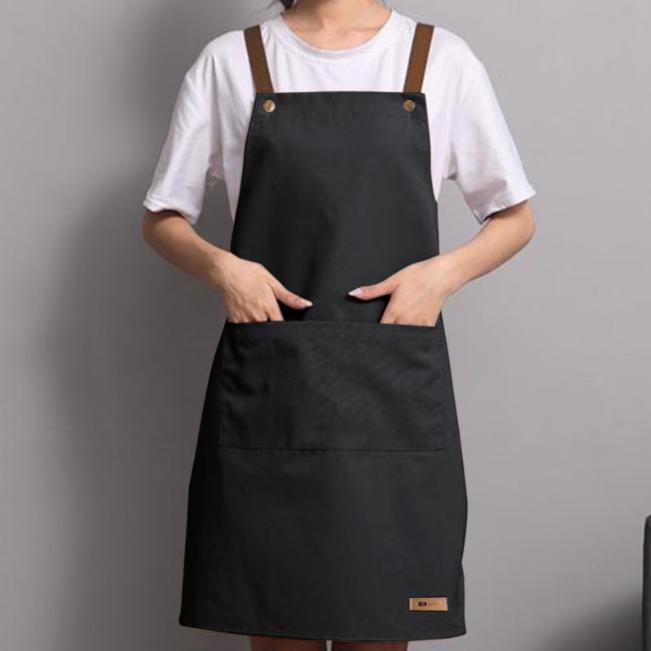 Waterproof and Oil Resistant Apron, Adjustable with 2 Pockets, Waterproof and Oil Resistant, Men's and Women's Cooking Aprons