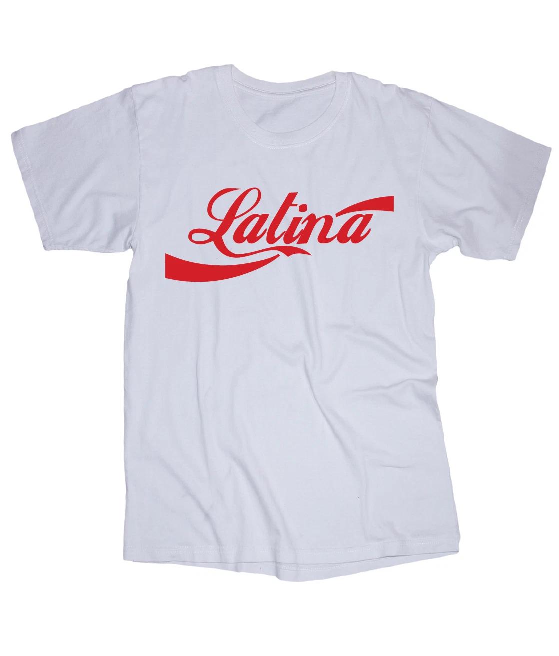 

Latina white T-shirt Spanish Hot Island M