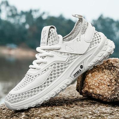 Men's Shoes Summer New Creek Shoes Wading Shoes Quick-drying Large Mesh Shoes Hollow Breathable Mesh Shoes Sports Trendy Shoes