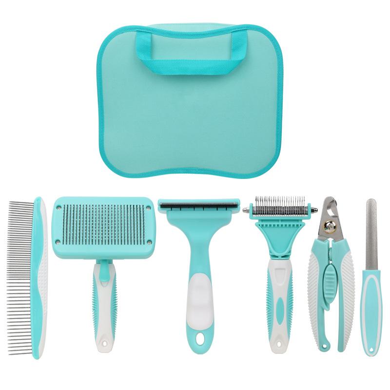 Sale Pet Care Kit 6 Tools Dog Hair Removal Comb Manufacturer Wholesale Dog Comb Cat Brush Pet Dog Hair Removal Comb
