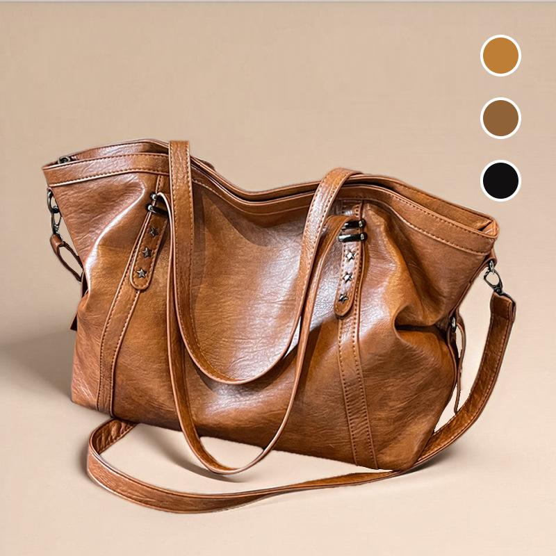 Bag Large Capacity Shoulder Retro Bag Premium Sense Rivet Oblique Span Bag Women's Versatile Shoulder Bag Women's