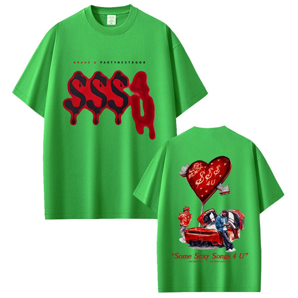 Hot Sale PARTYNEXTDOOR Drake Some Sexy Songs 4 U SSS4U New Album 2025 Tshirt Unisexs Women Hip Hop Fashion Oversized T Shirts