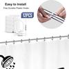 Funny Skeleton Skull Bathroom Shower Curtain Black White Hilarious Man Cool Polyester Fabric 12 Plastic Hooks Waterproof Decor