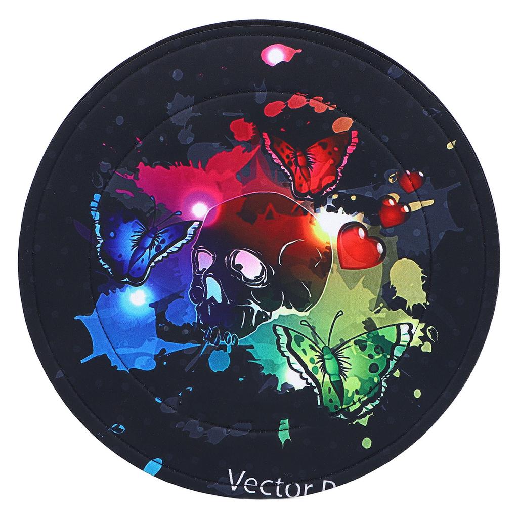 Bike Disc Brake Cover PP5 Fabric Disc Brake Wash Cover Protect From Overspray Skull Pattern for