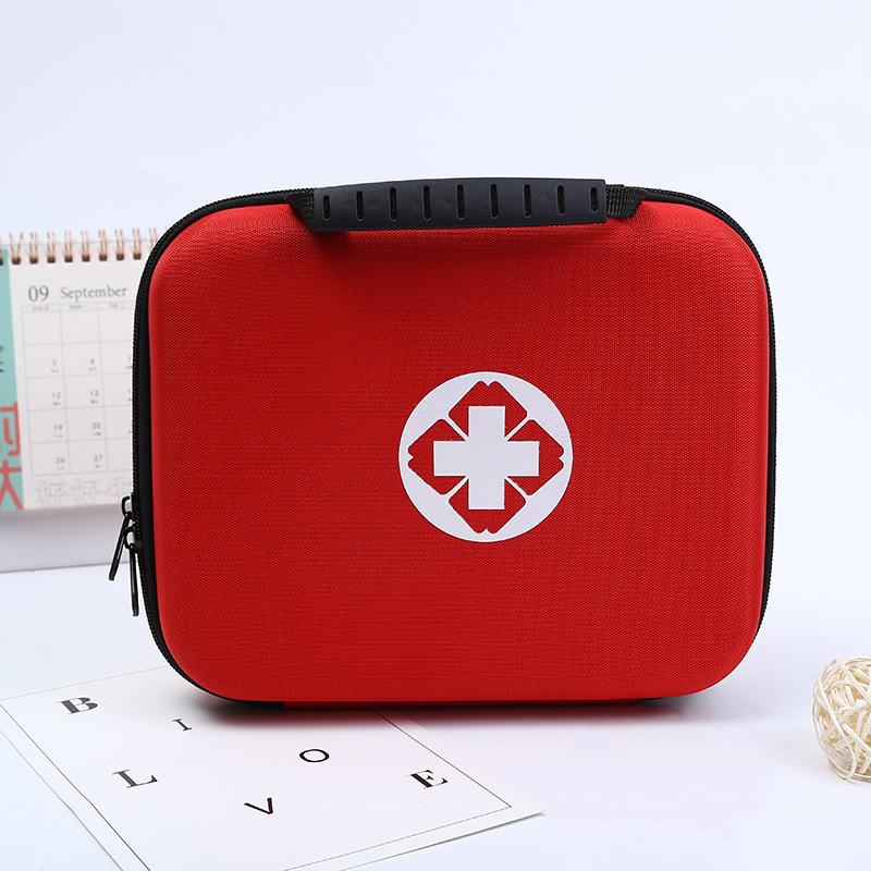 

Waterproof PU First Aid Bag Empty for Outdoor Travel Car Home Emergency Survival Household Camping Small Medical Box Medic Kit 25 x 20 x 7cm червоний