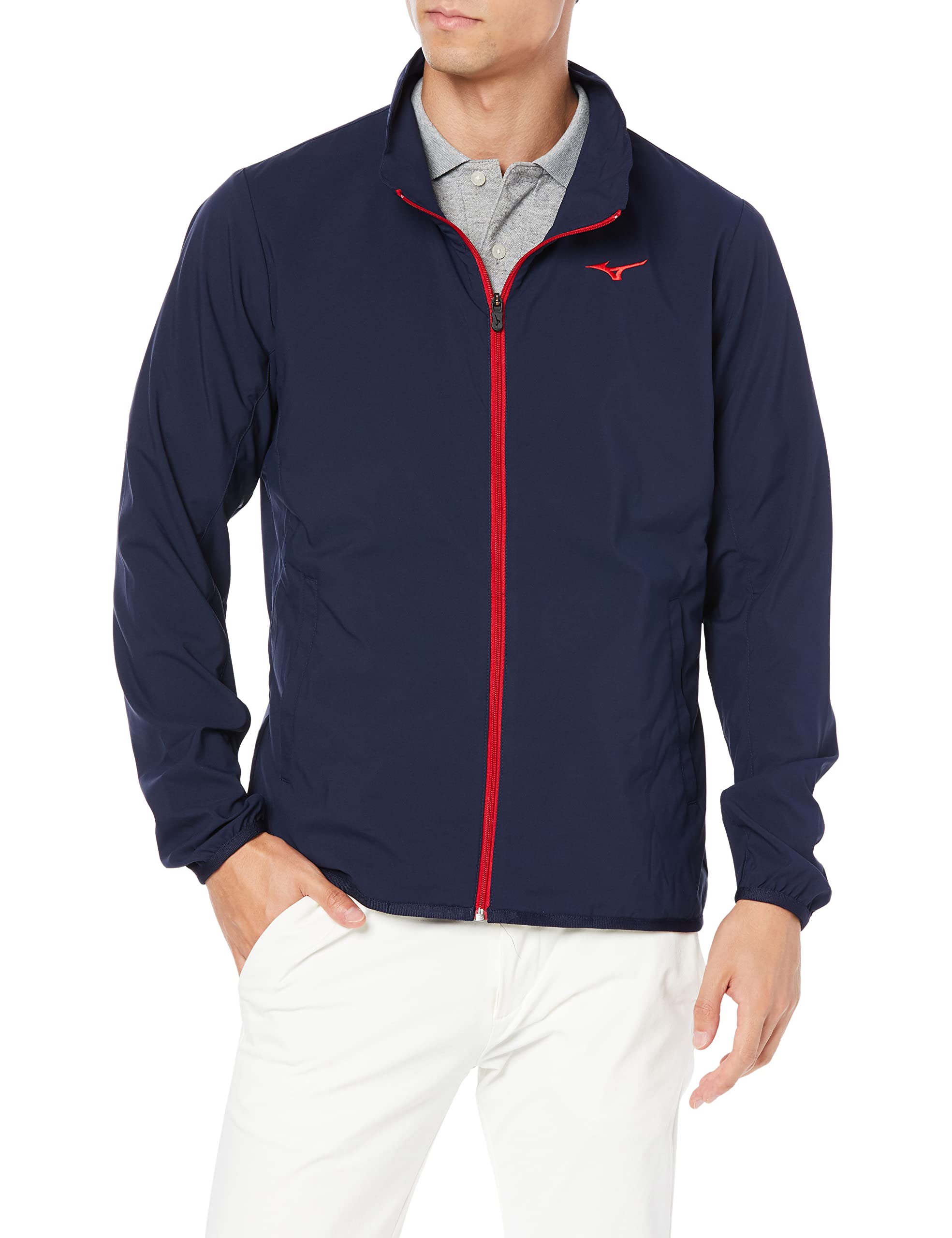 

Гольф-одежда Move Blouson прочная водоотталкивающая эластичная мягкая компактная сумка для хранения в комплекте 52ME9A01 темно-синий 2XL до японского размера [Mizuno] для мужчин
