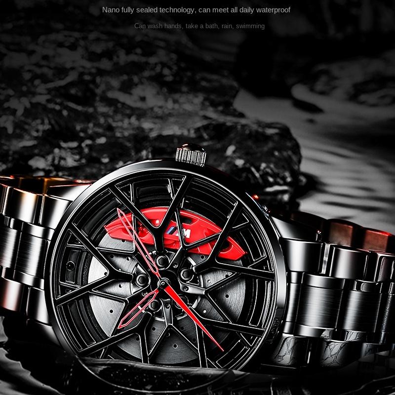 SVJ Watch Men's Original Movement Wheel Watch Hollow Three-dimensional Brake Disc Waterproof Forging Retrofitting Waterproof