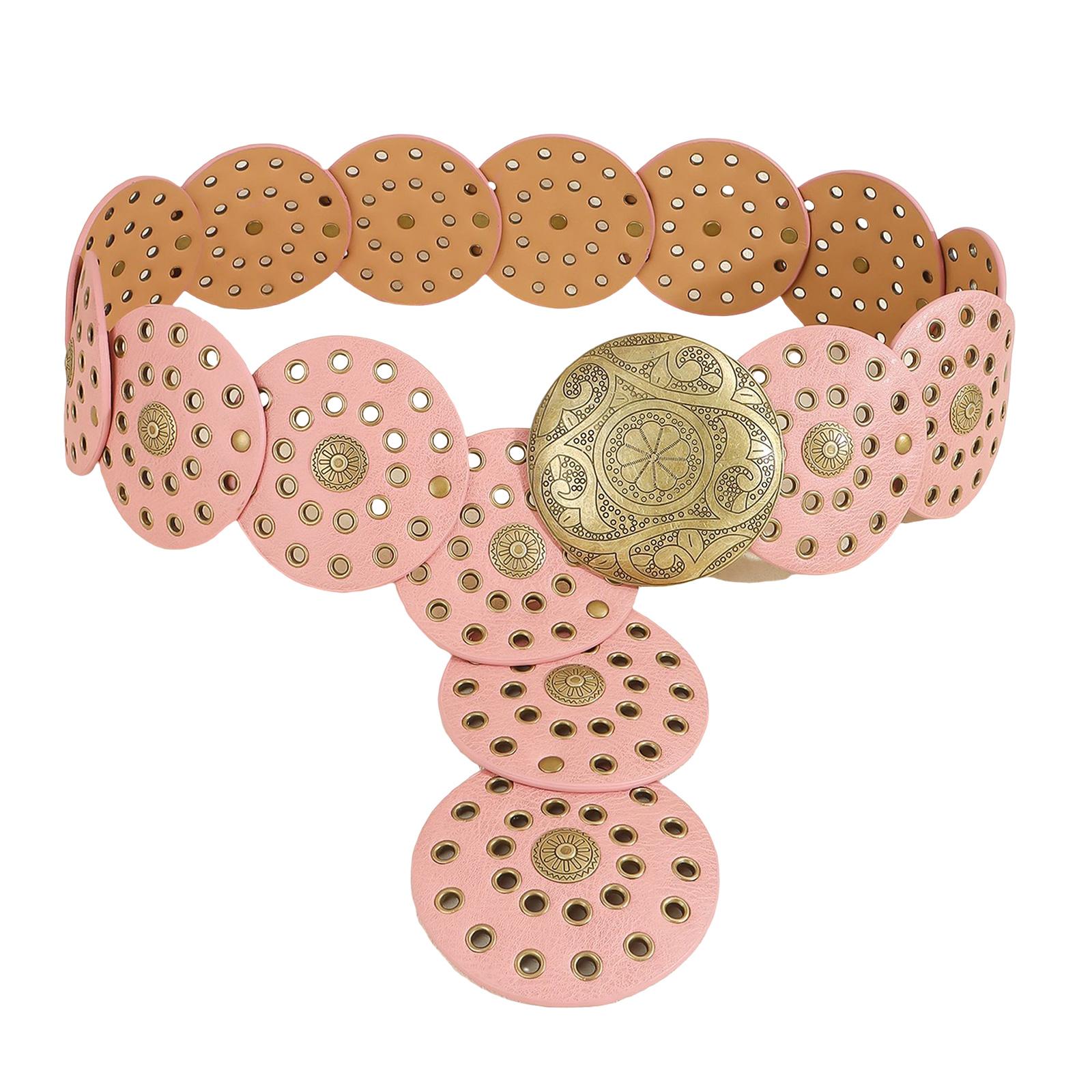 

Винтажный ремень с заклепками для женщин, в стиле вестерн, ковбойский, из искусственной кожи, поясной ремень, уникальная поясная повязка, декоративный пояс 12