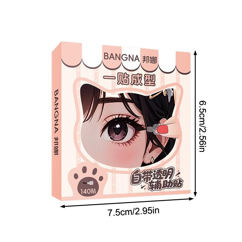 140 Buc/Cutie Autocolante Eyeliner cu Ștampilă Rezistente la Apă Cu Mâner Modelare Dintr-o Singură Aplicare Ușor de Folosit Rezistent la Apă Rezistent la Transpirație Transpirație