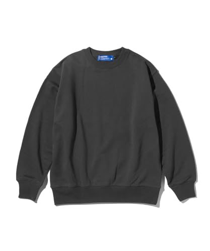 GORDON MILLER Men's Sponsor Print Sweatshirt, 12.7 Oz. Crew Neck, XL, Charcoal Gray, 1745176