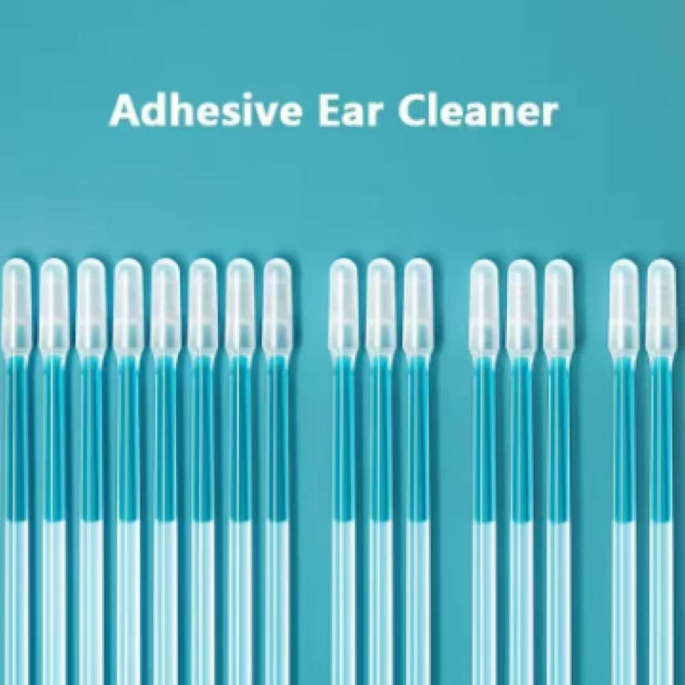 48Pcs Disposable Silicone Ear Wax Remover Sticky Ear Pick for Kids Olders Adult S/L Ear Cleaner Reusable Adhesive Earpick