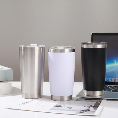 Tasse de voiture en acier inoxydable, tasse de voiture européenne et américaine sous vide, tasse à glace de grande capacité, tasse à bière, tasse thermos portable.