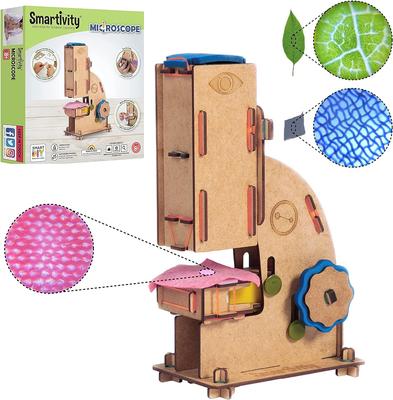 Smartivity Make Your Own Microscope Craft Kit Allows You To Observe Things Around You Ages 8 and Up 3D Puzzle Elementary School Students Lower Grades