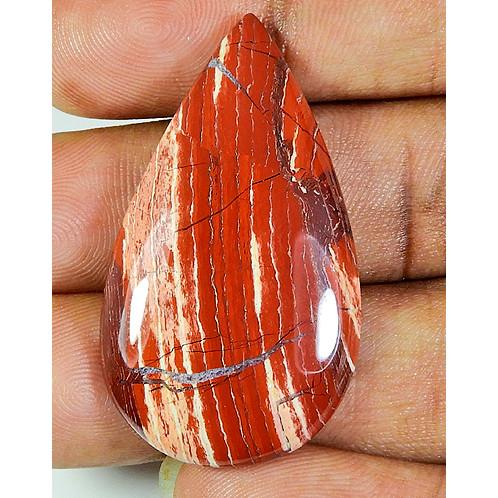 

42Cts. Natural Rainbow Jasper Pear Cabochon Loose Gemstone 23X41X05 MM PP-583