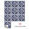 Autocollants muraux de carreaux de décoration de cuisine, 10 pièces, autocollants muraux imperméables, carreaux de fleurs, décoration de maison