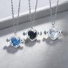 Iridescent Rhinestone Heart Necklace - Cupid’s Arrow Clavicle Chain for Women