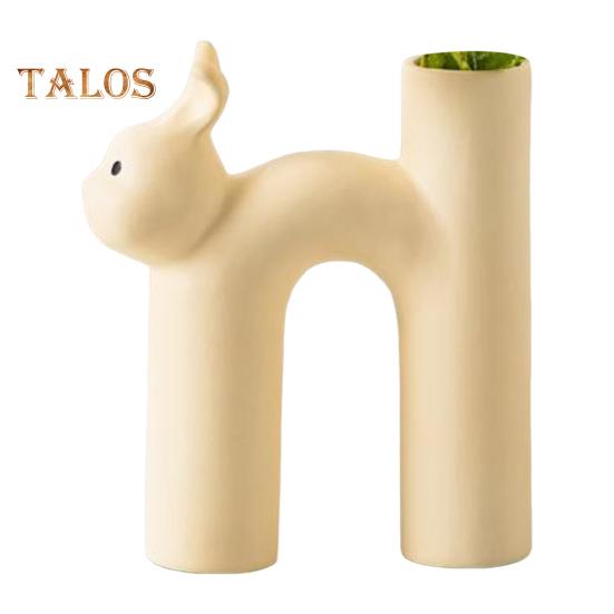 

Ваза з літерою Кот Смола Ваза для квітів Кошеня Декор для домашнього столу Тримач для квітів для кішки для вітальні Обідній стіл Квіткова композиція G