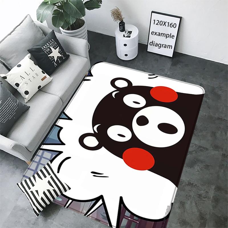 Interior Floor Mat Doormat Kawaii Kumamons Non-slip Foot Rug for Entryway Kitchen Carpet Bedroom Bedside Mats Home Decoration