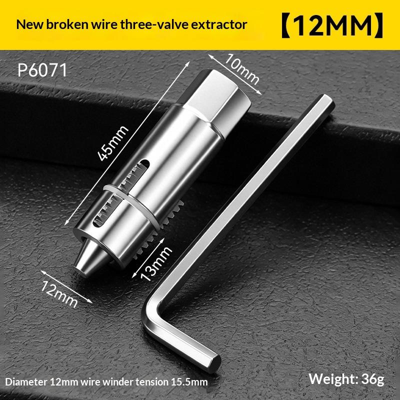 Faucet Angle Valves Broken Wire Extractor Set Damage Screw Extractor Remover For Plumbing Maintenance Pipe Thread Extractors