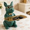Creative Bulldog Tray Animal Statue Creative Ornament Living Room Bedroom Miscellaneous Storage Home Decoration Gift
