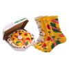 2025 Hot Sale High Quality  Cute Funny Food Pizza Summer Gift Socks Breathable Crew Dress Socks Bottom Cuff for Autumn