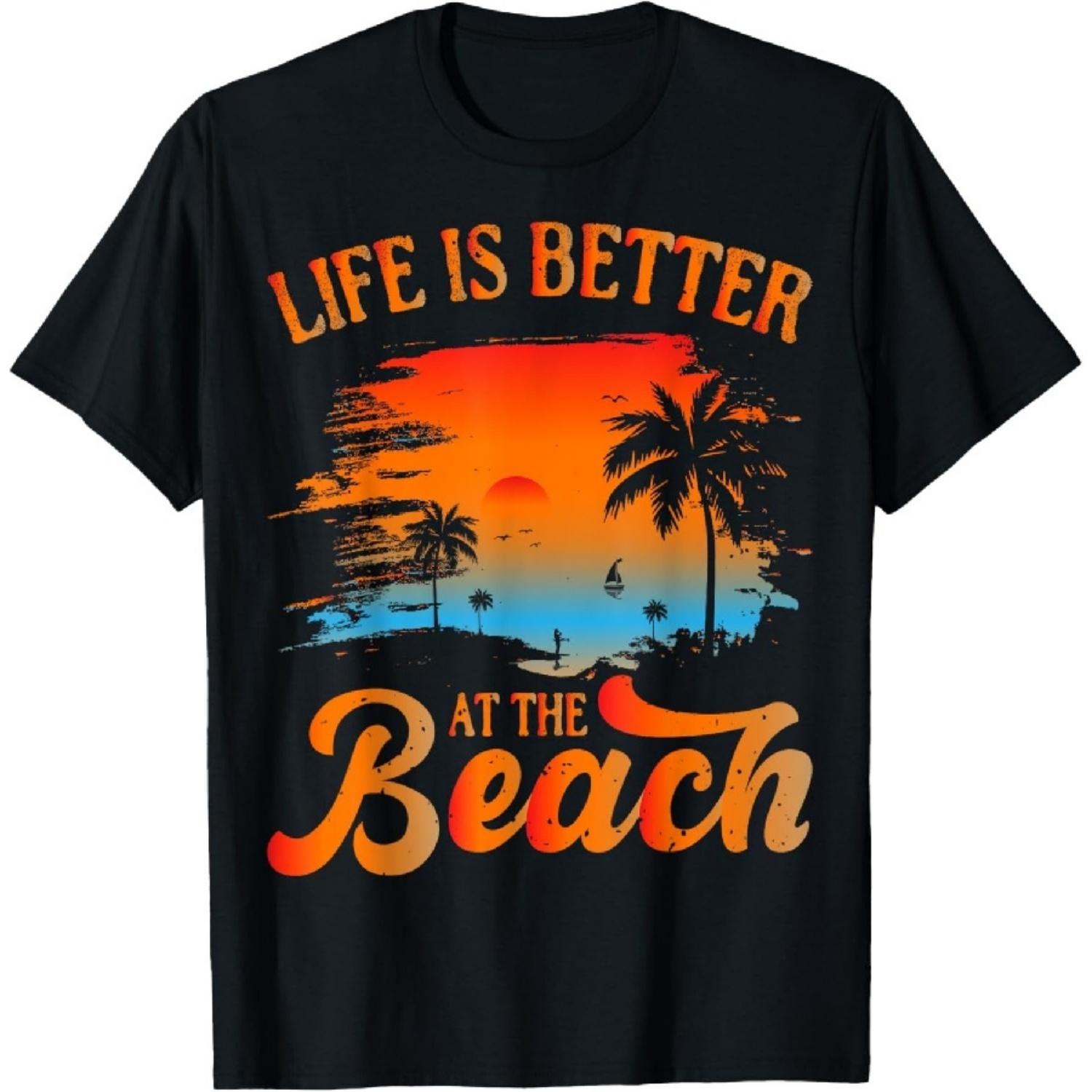 

Summer Vacation Beach Vacation Life Is Better At The Beach T-Shirt XXXXXL