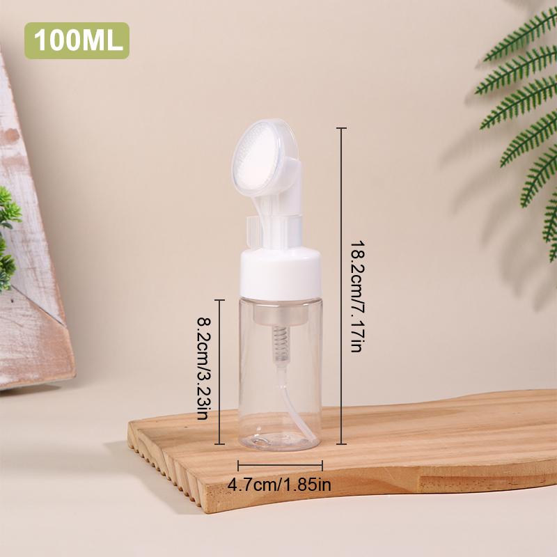 100/120/150/200/250Ml Empty Facial Cleanser Mousse Foam Gel Head Wash Brush Foam Bottle Pressure Type Cleansing Milk Foaming