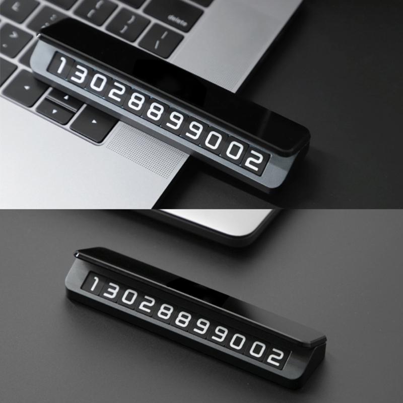 Luminous Car Temporary Parking Card Auto Parking Stickers Accessory Phone Number Stop Sign Card Plate SUV Truck-Ornament