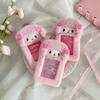 Sheep Soft Plush Card Case With Keychain Pendant Campus Card Storage Card Bag