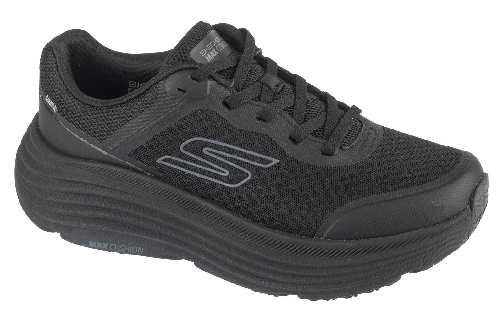 Skechers Max Cushioning Endeavour, Damen schwarze Laufschuhe 36,5