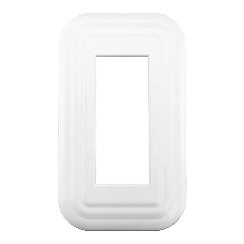 Sugatsune Industrial Switch & Outlet Plate, Premium Enamel Retro Series, White, PXP-HH01-WT