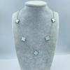 13MM Titanium Steel 5 Flowers Double Sided Shell Star Pattern Shell Lucky Four Leaf Clover Necklace