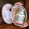 Retro Ceramic Teapot and Large-Capacity Tea Cup Mug Gift for Girls or Best Friends – Ideal Wedding Gift