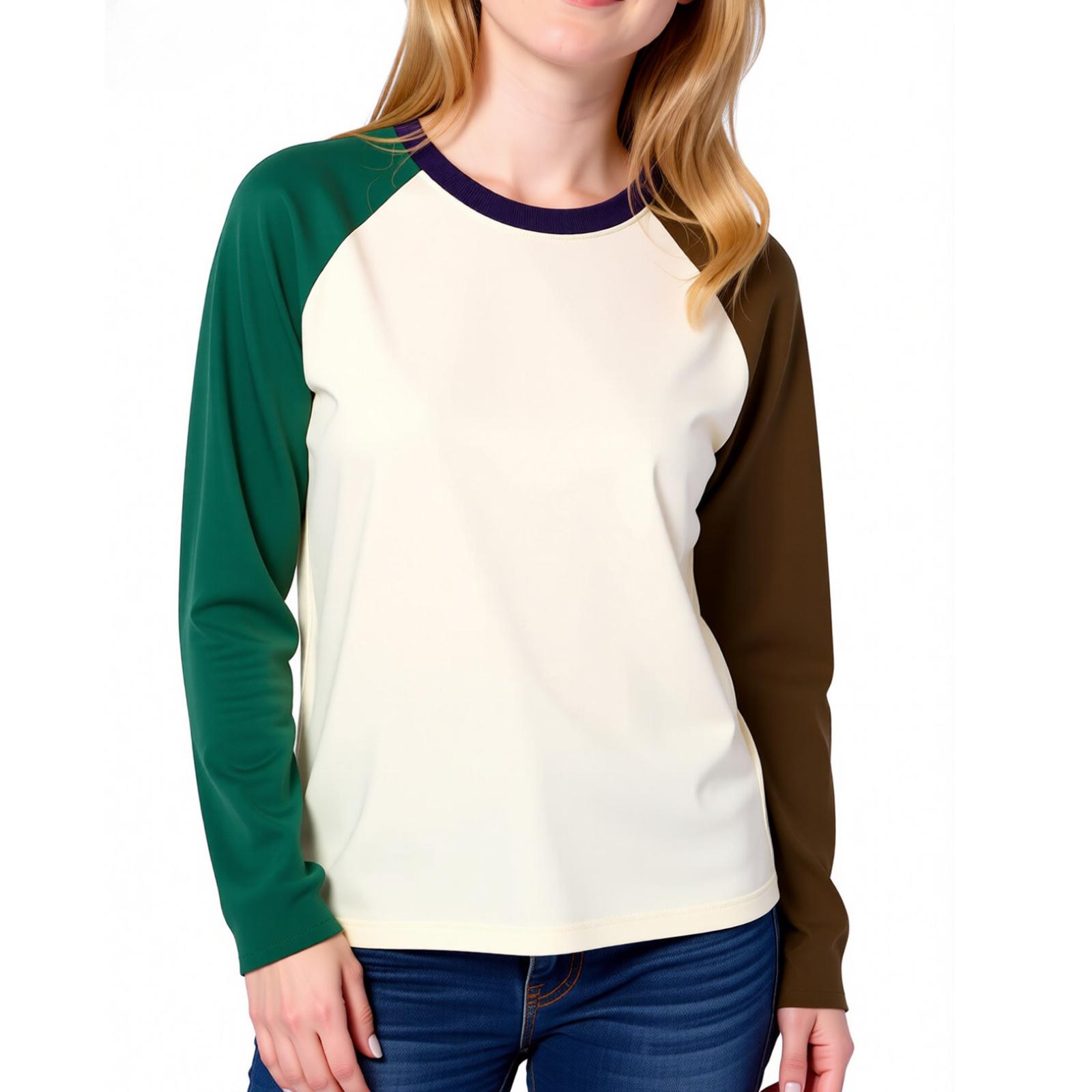 Children s Casual Round Neck Long Sleeved Shoulder Top 100 армия зеленый