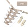 Colorful Magnetic Lock Shoelaces without ties Elastic Laces Sneakers No Tie Shoe laces Kids Adult Wide Shoelace Shoe Accessories