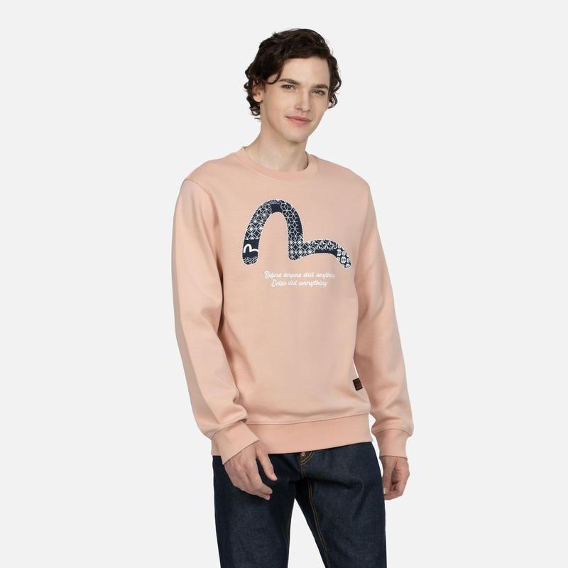 EVISU Sweatshirts Men's Crew Neck Moderate Regular 2EAHTM3SW7065XXCN