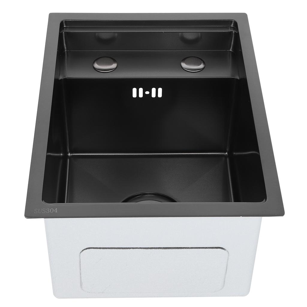 G1/2in Thread Stainless Steel Concealed Single Bowl Sink with Water Faucet for Kitchen Balcony