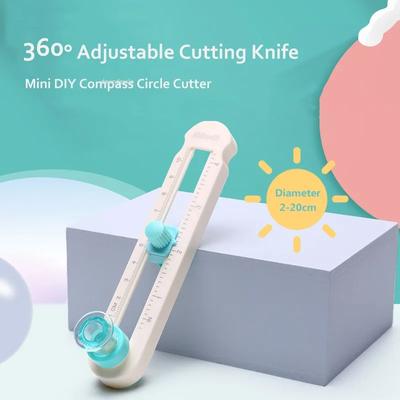 Adjustable 360 Round Cutting Knife DIY Compass Circle Cutter Scrapbooking Cutters Circular Paper Scrapbooking Cards Cutters