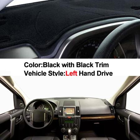 2 Layers Car Inner Dashboard Cover Dashmat Pad Carpet Sun Shade For Land Rover LR2 Freelander 2 2007- 2013 2014 Left Hand Drive