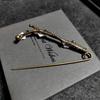 Blommeblomst Store Pins Til Tøj Metal Sikkerhedsnåle Jeans Kjole Tørklæde Justerbare Pins