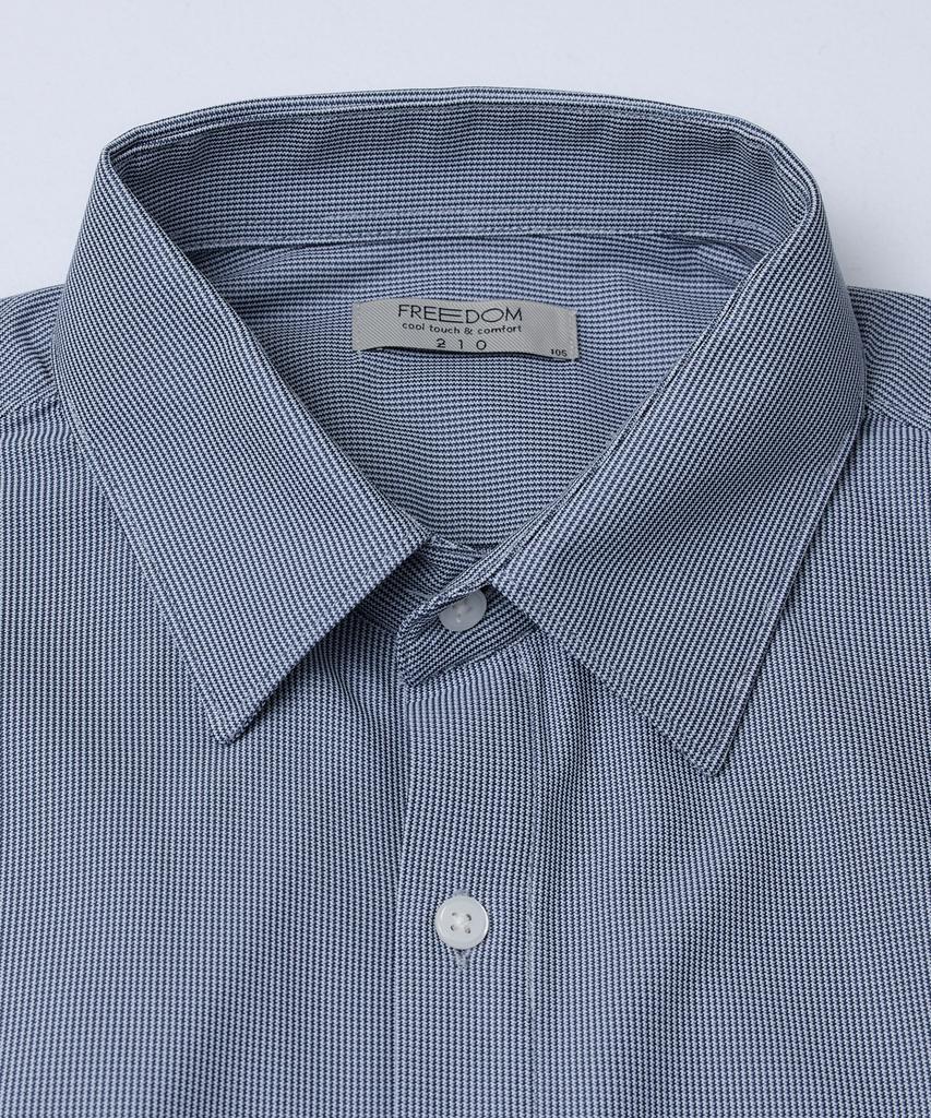 210EDIT Men'S Wrinkle-Free Freedom Shirt [Check Navy]_Cz5Sh200