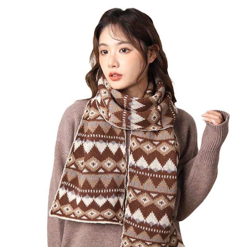 Upgraded and Thickened Bohemian Outer Wool Scarf Women's Scarf Xinjiang Xizang Autumn and Winter Scarf