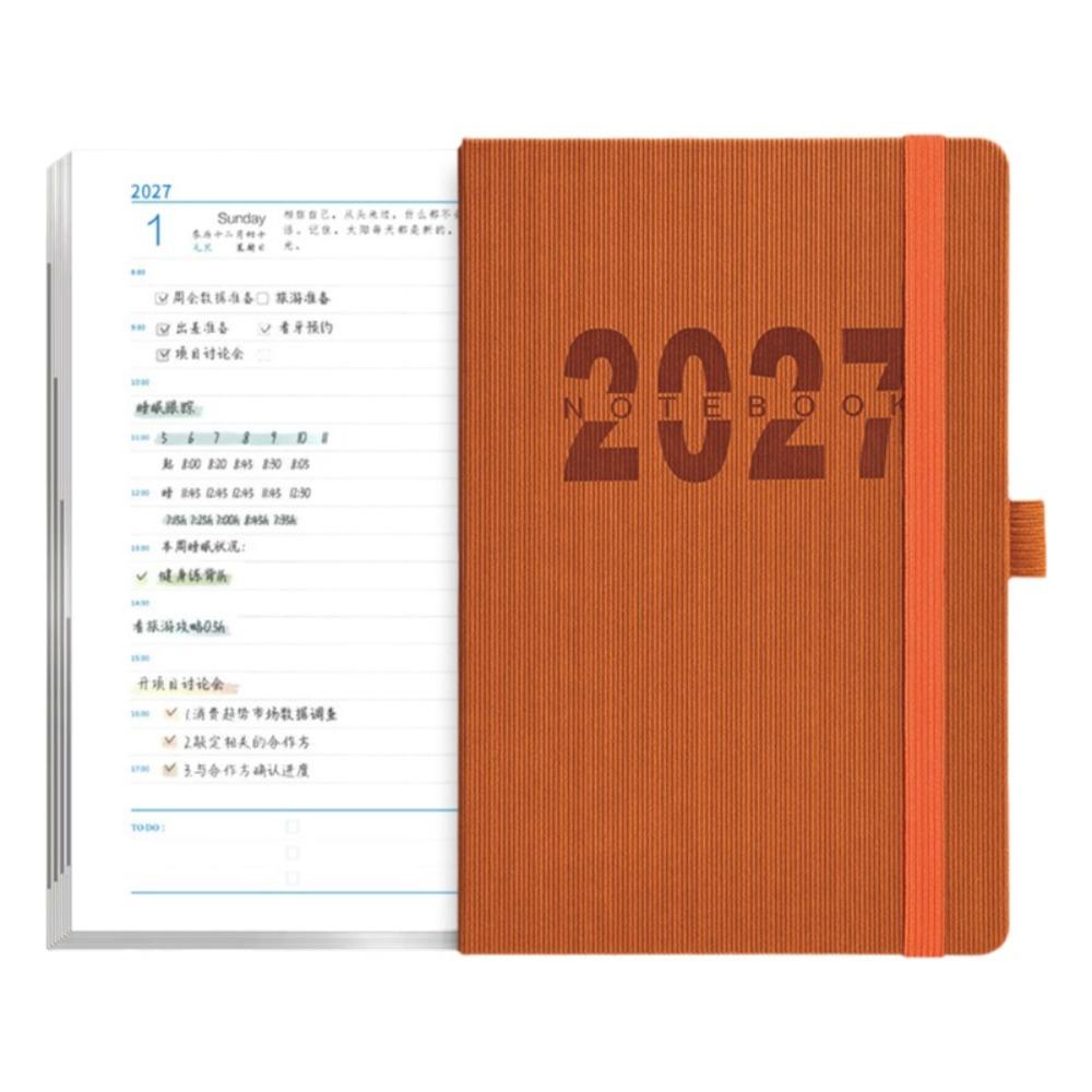 12 Months A5 Agenda Planning Notebook English Office Work Planner Stationery