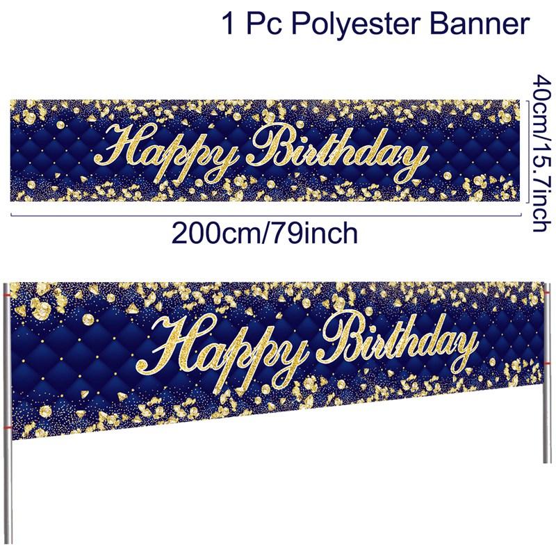 

Black Gold Blue Gold Grid Banner Door Curtain For Birthday Party Decoration Baby Shower Hanging Flags Birthday Backdrop Decor