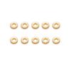 10PCS Modulus 0.2 Mini Brass Spur Gear 10T 12T 15T 20T 30T 40T Pinion Hole Dia.0.8/1/2mm Gears DIY RC Car Motor Shaft Connector
