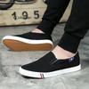 Men Shoes Casual Canvas Four Seasons Slip-on Unisex Man Fashion Walk Sneakers Flats Breathable Light Black Lovers Shoes Footwear